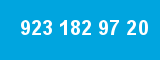 923 182 97 20 923 182 97 20
